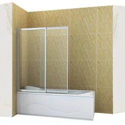 Silla Pare-baignoire SPENCER, rabattable, 100x150 CM, Chromé