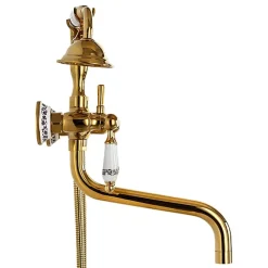 SILLA Robinet De Baignoire en Laiton retro, mural, doré