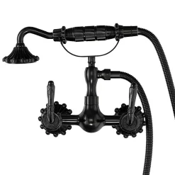SILLA Robinet De Baignoire en Laiton retro, mural, noir