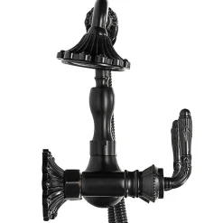 SILLA Robinet De Baignoire en Laiton retro, mural, noir