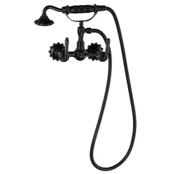 SILLA Robinet De Baignoire en Laiton retro, mural, noir