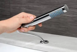 Silla Robinet De Baignoire en Laiton sur plage 3 trous, Chrome