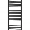 Silla Sèche-serviettes eau chaude 680W 150x50x5,4cm, Noir