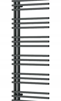 Silla Sèche-serviettes eau chaude 456W 120x50x6,6cm, Gris