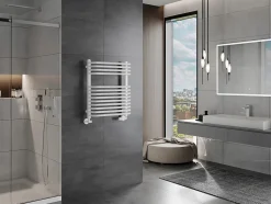 Silla Sèche-serviettes eau chaude 384W 66x55x15, Blanc