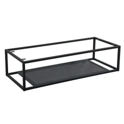 Structure métallique noir mat à suspendre - pour plan de toilette - 120cm WILL