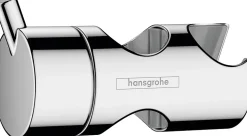Support de douchette chrome fixation barre de douche Hansgrohe