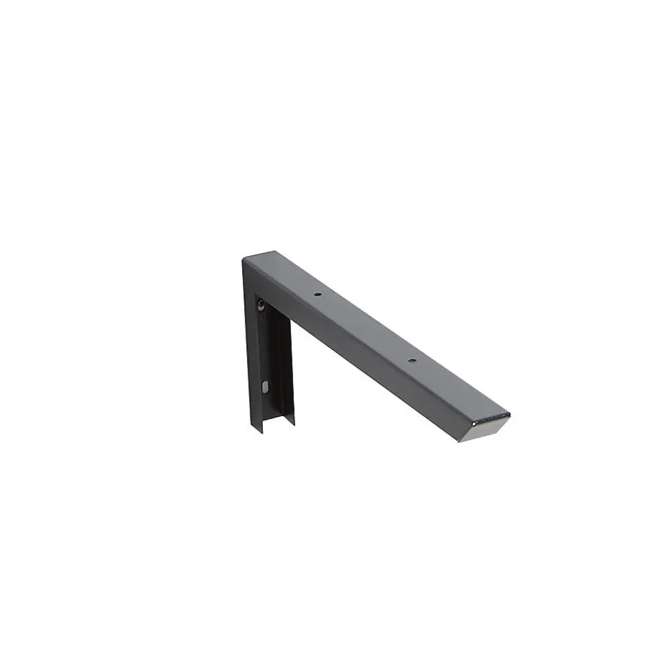 Support D'étagère De 49 Cm En Métal Gris Foncé