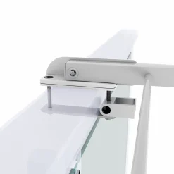 Support linge rabattable 2 sens blanc 202x63x8 cm Foxydry Duo