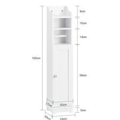 Support Papier Toilette Armoir Toilettes FRG177-W, SoBuy
