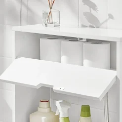Support Papier Toilette, Armoire Toilettes WC, BZR48-W, SoBuy