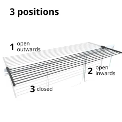 Support pliable pour balcon extérieur 62x63x8 cm Foxydry Duo