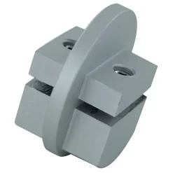 Support profilé pour main courante en aluminium anodisé argent - DUVAL - 61-0102-2000
