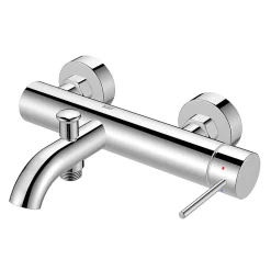 Swiss Aqua Technologies Aurum mitigeur de baignoire mural 150 mm à levier sans set de douche, chrome brillant (SATBAUR222CR)