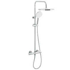 Swiss Aqua Technologies Colonne de douche XXL 250 avec mitigeur thermostatique, Douchette 3 jets, chrome (SATSSTKE)