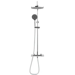 Swiss Aqua Technologies Colonne de douche XXL 240 avec mitigeur thermostatique, Douchette 3 jets, Chrome (SATSSTK)