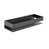 Swiss Aqua Technologies Etagère de salle de bain 30x10x5,5 cm, noir (SATDPOL3012MC)