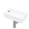 Swiss Aqua Technologies Ensemble lave-mains suspendu avec trou pour robinetterie 40.5x20.5 + Siphon (SATBRE4020SL-SET2)