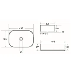 Swiss Aqua Technologies Infinitio Vasque à poser 45,5 x 32,5 x 13,5 cm, sans trop-plein, Vert foncé mat (SATINF4532DGEM)