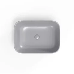 Swiss Aqua Technologies Infinitio Vasque à poser 45,5 x 32,5 x 13,5 cm, sans trop-plein, Gris mat (SATINF4532LGRM)