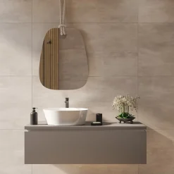 Swiss Aqua Technologies Miroir mural asymétrique sur corde 56x71cm, transparent (SATZLAN6071)