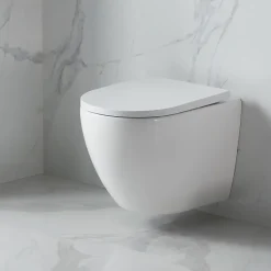 Swiss Aqua Technologies Pack WC Bâti-support Autoportant + WC sans bride SAT + Abattant SoftClose