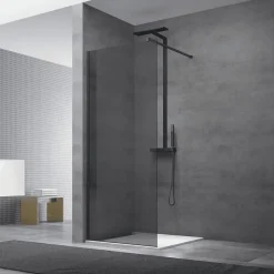 Swiss Aqua Technologies Paroi de douche à l'italienne 97x200cm Walk-in, verre fumé (SIKOWI100KS)