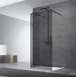 Swiss Aqua Technologies Paroi de douche à l'italienne 97x200cm Walk-in, verre fumé (SIKOWI100KS)