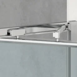 Swiss Aqua Technologies TEX-C ensemble porte compact/paroi 100x80cm anticalcaire avec profilés chrome brillant (SATTEXC100S80)