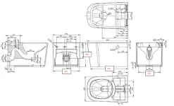 Swiss Aqua Technologies Ultimax WC hybride avec réservoir intégré et abattant frein de chute (SATOFSHFS3)