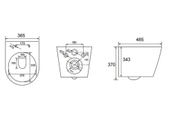 Swiss Aqua Technologies WC suspendu Infinitio sans bride et fixations invisibles + abattant frein de chute (SATINF010RREXP)
