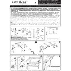 Système d'inclinaison pneumatique pour lavabo PMR droit SANINDUSA NewWCCare blanc