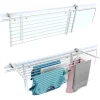 Système rabattable blanc pour rambarde 118x63x8 cm Foxydry Duo