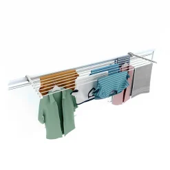 Système rabattable blanc pour rambarde 118x63x8 cm Foxydry Duo