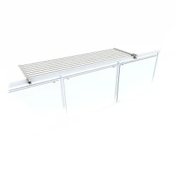 Système rabattable blanc pour rambarde 118x63x8 cm Foxydry Duo