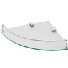 Tablette d’angle murale en verre et acier chromé GoodHome Alessano
