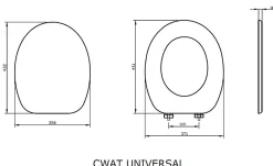 Tablette De Couvercle De Wc Universelle En Mdf Violet Pastel Mat