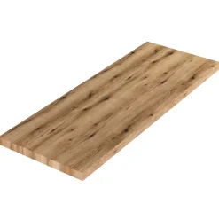 Tablette De Lavabo Murale De 120 Cm En Chêne Naturel