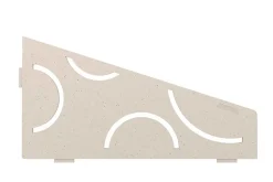 Tablette murale de douche SHELF- E- S3 - CURVE - inox brossé - 62 x 295 x 154 mm