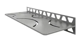 Tablette murale de douche Shelf-W-S1 - Coloris: inox brossé - En acier inoxydable - Dimensions: 300 x 115 mm - Modèle : floral