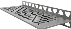 Tablette murale de douche Shelf-W-S1 - Coloris: inox brossé - En acier inoxydable - Dimensions: 300 x 115 mm - Modèle : floral