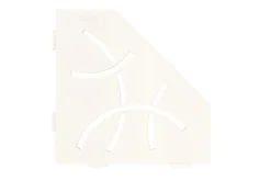 Tablette murale de douche Shelf- ES 2 CURVE - Coloris: inox brossé -- En acier inoxydable - 195 x 195 mm