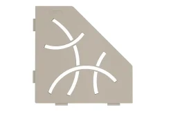 Tablette murale de douche Shelf- ES 2 CURVE - Coloris: inox brossé -- En acier inoxydable - 195 x 195 mm