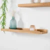 Tablette étagère Helvine salle de bain en teck massif 60cm