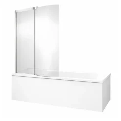 Tablier bain compatible toutes baignoires rectangulaires, installation angle, 180x90x60cm, Blanc + Pare bain Malice Jacob Delafon