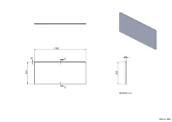 Tablier de baignoire frontal blanc Balneo Panel 120 cm