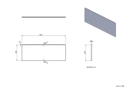 Tablier de baignoire frontal blanc Balneo Panel 140 cm