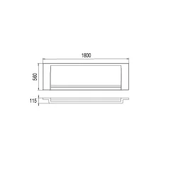 Tablier de baignoire frontal blanc pour baignoire droite L.180 x l.80 cm, Valentin