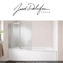 Tablier de baignoire JACOB DELAFON installation en niche blanc mat + pare bain Malice