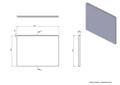Tablier de baignoire latéral blanc Balneo Panel 70 cm